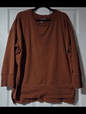 Terra & Sky Men's Crewneck Sweatshirt - Rust Brown